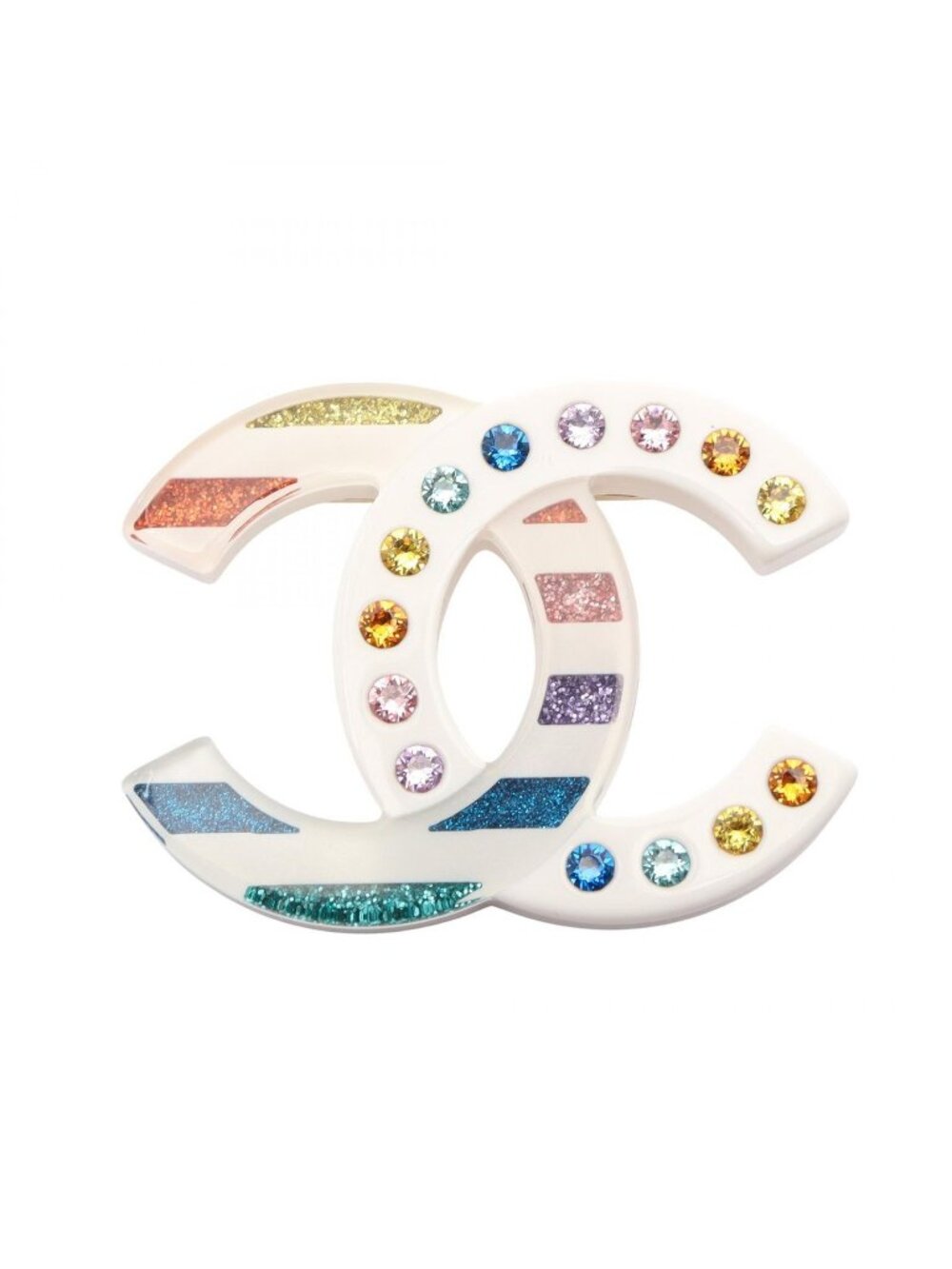 Chanel Brooch CC Logo 15